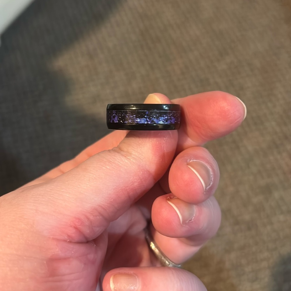Painted Galaxy Ring